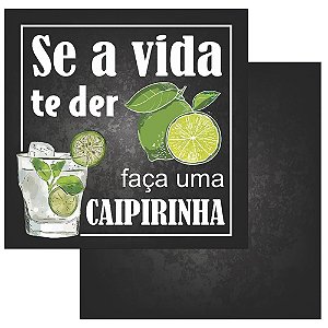 Papel Scrapbook 15x15 2790 Bar 2 Caipirinha OPACARD