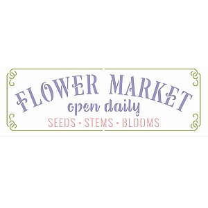 Stencil OPA 10x30 3298 Frase Flower Market