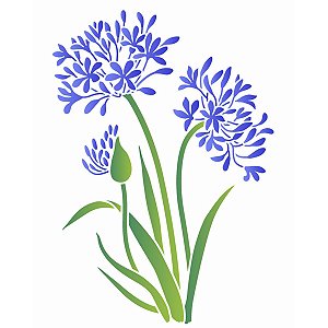 Stencil OPA 20x25 3440 For Agapanthus