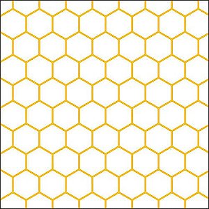 Guardanapo Hexagonal Amarelo 13317600 Ambiente com 2 peças