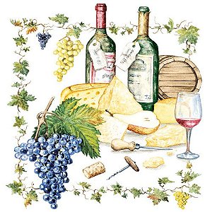 Guardanapo Wine and Cheese 13306815 Ambiente com 2 peças