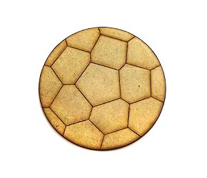 Aplique Bola de Futebol  5,5x5,5cm em MDF