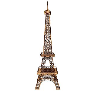Aplique Enfeite de Mesa Torre Eiffel 33x9cm em MDF