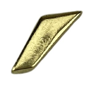 Letra Acento Agudo em Metal Dourado 1x0,4cm