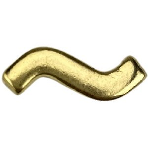 Letra Acento Til em Metal Dourado 1,5x0,5cm