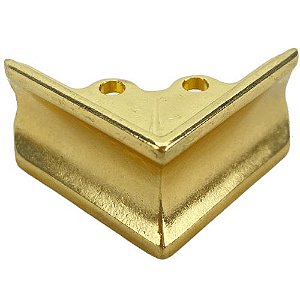 Pezinho Cantoneira Ovalada em Metal Dourado 2,6x2,6cm