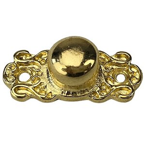 Puxador Bolinha / Pezinho Bolinha em Metal Dourado 2,8x1,2cm