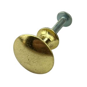 Puxador Botão Metal Dourado 2,2x1,6cm