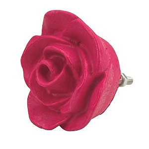 Puxador de Gaveta Rosa 4,5x4,5cm Resina Pink
