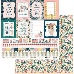 Papel Scrapbook My Memories Crafts 30,5x30,5 MMCMHO-006 My Home My Temple