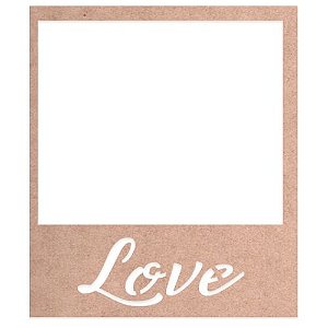 Aplique Cardboard Litoarte CBL-001 7,5x8,5cm Memórias Vintage Moldura Love