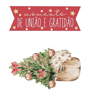 Aplique Litoarte APMN4-039 4cm Natal Boho Pinheiro e Tag 2 peças