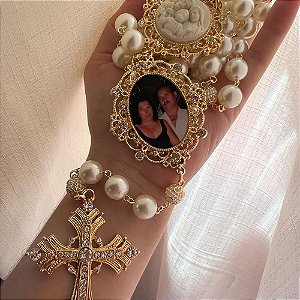 Terço com Foto Sagrada Família