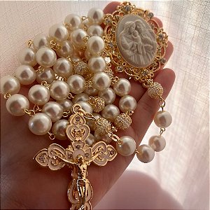 Terço Sagrada Família Cruz Curvada