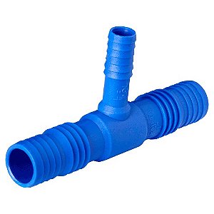 TÊ TRIPLO DE REDUÇÃO 1" p/ 1/2"- Azul