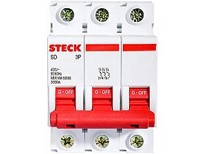 DISJUNTOR DIN TRIPOLAR 50A-C