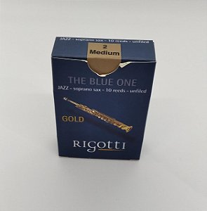 PALHETA SAX SOPRANO RIGOTTI GOLD UNFILED