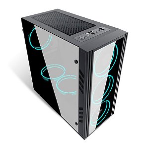 GABINETE GAMER AIGO BLACK TECHNOLOGY MINI