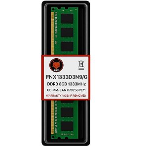 MEMÓRIA RAM DESKTOP FNX 8GB DDR3 1333MHZ