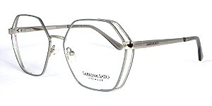 Óculos de Grau Sabrina Sato mod SS145 Prata C4