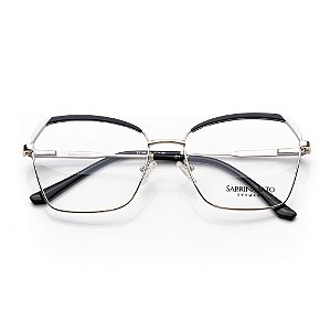 Óculos de Grau Sabrina Sato mod SS144 Prata C1