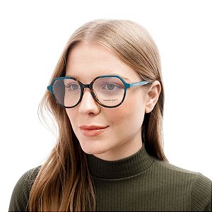 Óculos de Grau Sabrina Sato mod SS158 Marrom/Verde C3