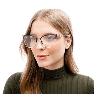 Óculos de Grau Sabrina Sato mod SS671  Preto/Bordô C1