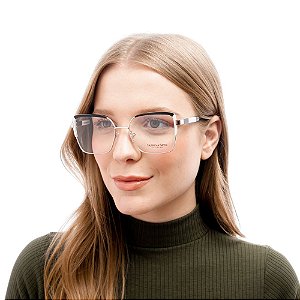 Óculos de Grau Sabrina Sato mod SS154 Preto/Branco C1