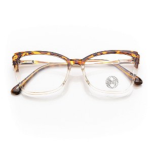 Óculos de Grau Maiara & Maraisa MM5840 Cristal/Marrom C5