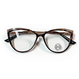 Óculos de Grau Maiara & Maraisa MM8256 Marrom/Tartaruga C7