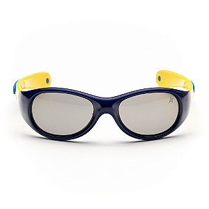 Óculos de Sol Infantil Stelle Kids - S 8109 - Azul/Amarelo