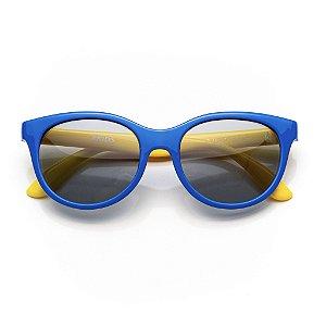 Óculos de Sol Infantil Stelle Kids - MG0060 - Azul/Amarelo