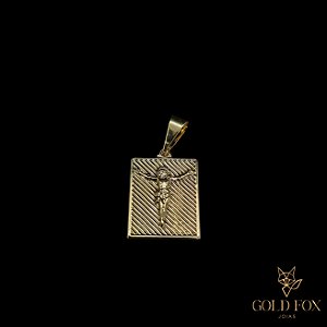 PINGENTE JESUS CRISTO ALTO RELEVO - BANHADO A OURO 18K