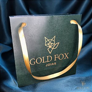 SACOLINHA DE PRESENTE GOLD FOX JOIAS (12X12 CM)