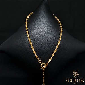 PULSEIRA FITA TORCIDA P - BANHADO A OURO 18K