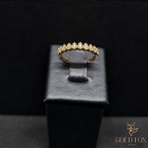 ANEL APARADOR CRAVAÇÃO FLOR - BANHADO A OURO 18K