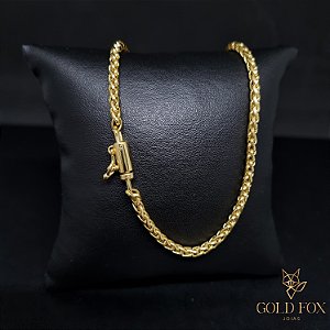 CORRENTE PERUANA 3 MM (60 CM) - BANHADO A OURO 18K