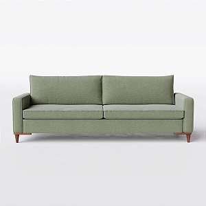 Sofá Living em linho verde 2,20m Viena - Home Mobily