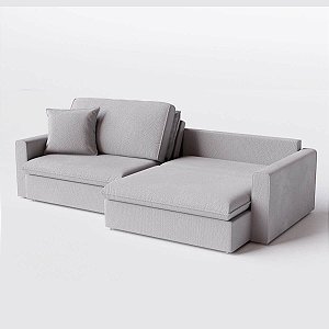 Sofá Cama Bélgica 2,50m em Bouclé Alaska - Home Mobily
