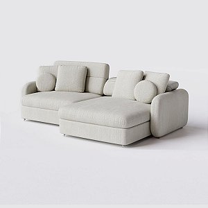 Sofá Denver 2,34m em Bouclé Alaska Natural - Home Mobily