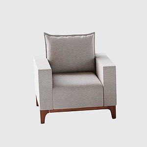 Poltrona Singapura em Linho Safira Off White - Home Mobily