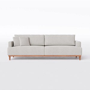 Sofá Doha 1,98m em Linho Safira Off White - Home Mobily