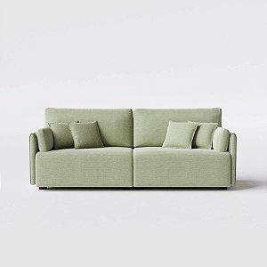 Sofá Living Barcelona 2,00m em Linho Columbia Premium Verde Militar - Home Mobily