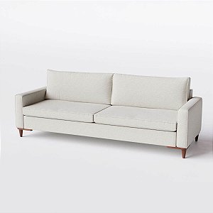 Sofá Living Viena 2,20m em Linho Bege Claro - Home Mobily
