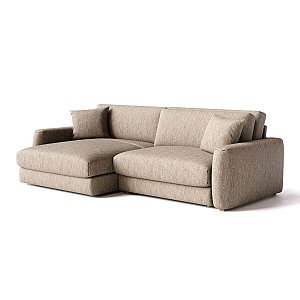 Sofá Cama Bahamas Sem Caixa de 2,00m em Chenille Castor