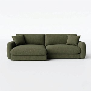 Sofá Cama Bahamas Sem Caixa de 2,80m em Linho Verde