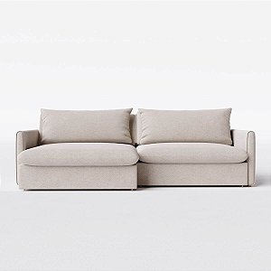 Sofá Cama Berlim Sem Caixa 1,80m em Linho Cinza Névoa