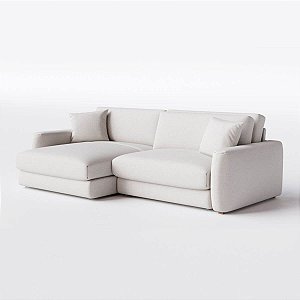 Sofá Cama Bahamas Sem Caixa de 2,20m em Linho Off White Areia