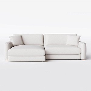 Sofá Cama Bahamas Sem Caixa de 2,40m em Linho Off White Areia