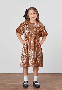 VESTIDO PAETE TOFFEE